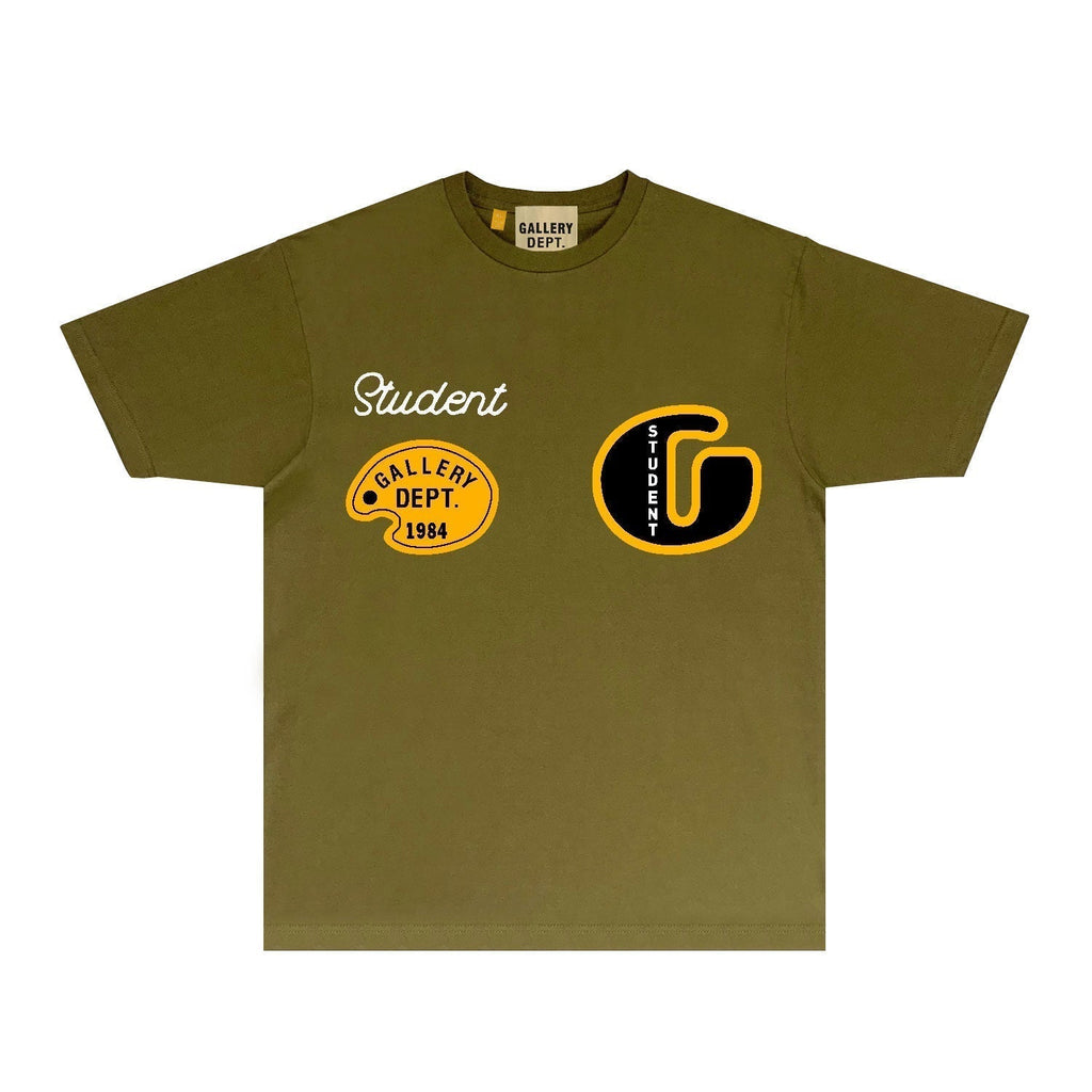 Gallery Dept T Shirt Retro Printed Loose Short-Sleeved Shirt (part2)