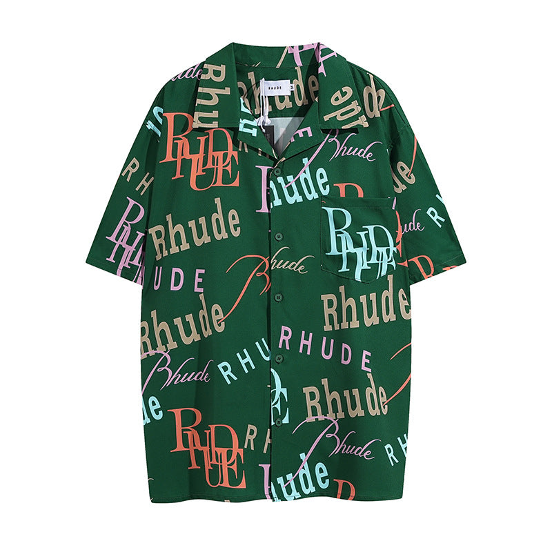 Rhude T-shirt Casual Short Sleeve Shirt