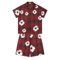 Denim Tears Shirt & Shorts 2 Piece Set Kapok Plaid Short Sleeve